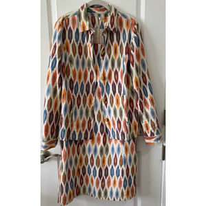 The Territory Ahead Women's Cream MultiColor Classic iKat Sheath Dress & Jacket